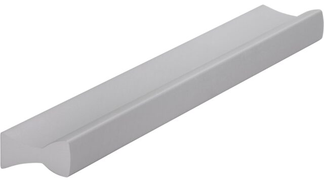 Griffleiste Bad-Segeberg Aluminium silber natur matt - 148 mm lang  vor weißem Hintergrund