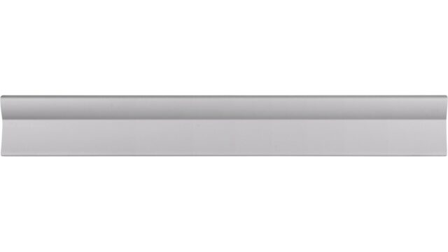 Griffleiste Bad-Segeberg Aluminium silber natur matt - 148 mm lang  vor weißem Hintergrund