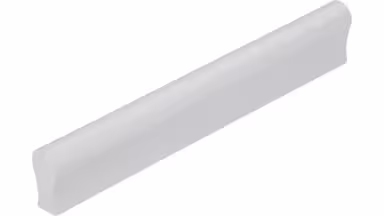 Griffleiste Berlin Aluminium silber natur matt - 148 mm lang  vor weißem Hintergrund