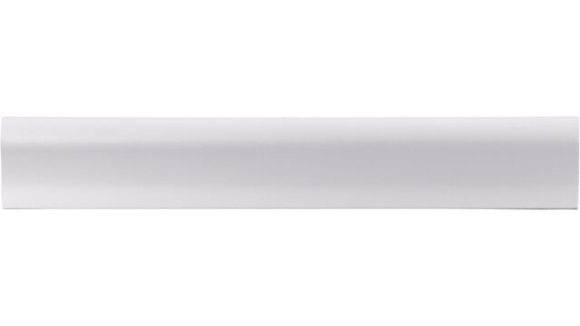 Griffleiste Berlin Aluminium silber natur matt - 148 mm lang  vor weißem Hintergrund