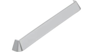 Griffleiste Cadolzburg Zinkdruckguß - chrom glänzend - 312 mm lang vor weißem Hintergrund