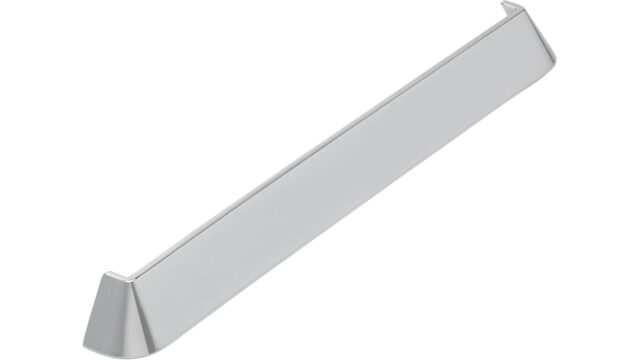 Griffleiste Cadolzburg Zinkdruckguß - chrom glänzend - 312 mm lang vor weißem Hintergrund
