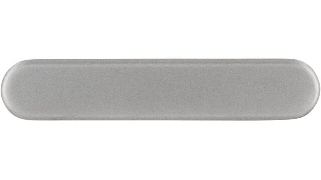 Griffleiste Eschborn Druckguss alufarbig pulverbeschichtet - 40 mm lang  vor weißem Hintergrund