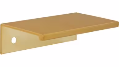 Griffleiste Gudensberg Aluminium gold matt gebürstet - 70 mm lang vor weißem Hintergrund