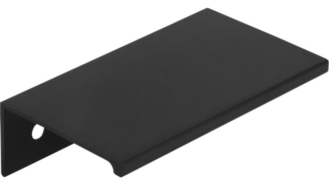 Griffleiste Gudensberg Aluminium schwarz matt pulverbeschichtet - 70 mm lang  vor weißem Hintergrund