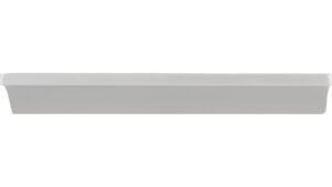 Griffleiste Husum Aluminium silber natur matt - 52 mm lang  vor weißem Hintergrund
