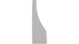 Griffleiste Husum Aluminium silber natur matt - 52 mm lang  vor weißem Hintergrund