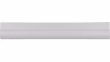 Griffleiste Oberkirch Aluminium silber natur matt - 148 mm lang  vor weißem Hintergrund