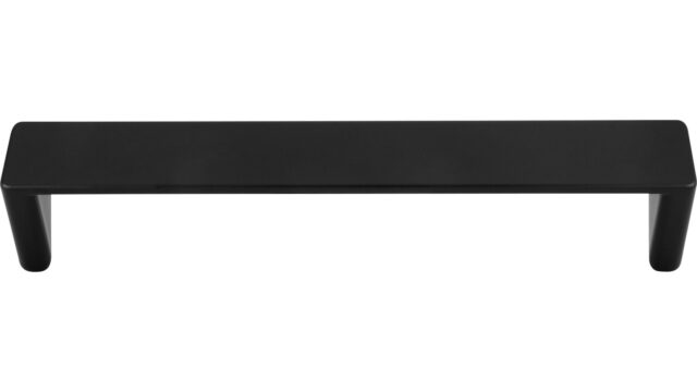 Griffleiste Rosengarten Druckguss schwarz matt pulverbeschichtet - 168 mm lang  vor weißem Hintergrund