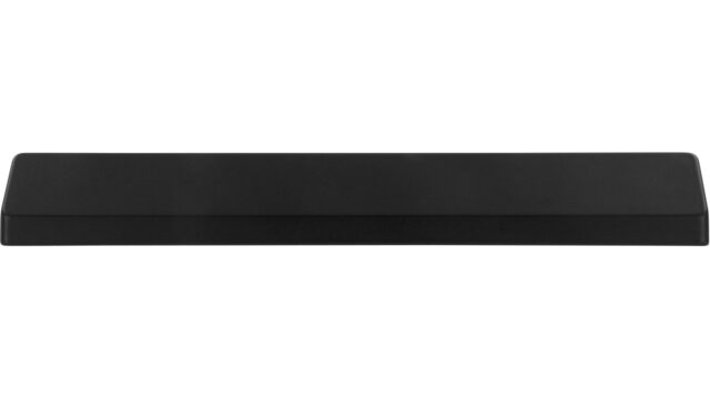 Griffleiste Rosengarten Druckguss schwarz matt pulverbeschichtet - 168 mm lang  vor weißem Hintergrund