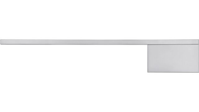 Handtuchhalter Freilassing Aluminium chrom glänzend - 300 mm lang  vor weißem Hintergrund