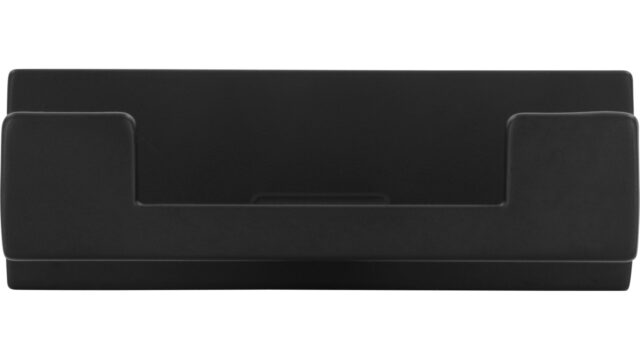 Haken Böhl-Iggelheim Druckguss schwarz matt pulverbeschichtet - 25 mm lang  vor weißem Hintergrund