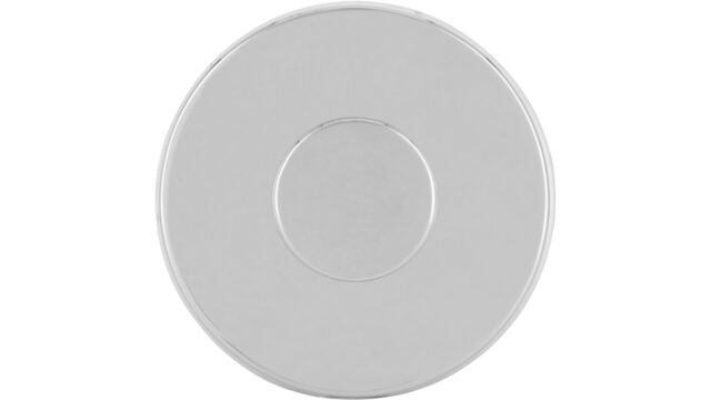 Haken Gottmadingen Druckguss - Kunststoff chrom glänzend - 50 mm lang  vor weißem Hintergrund