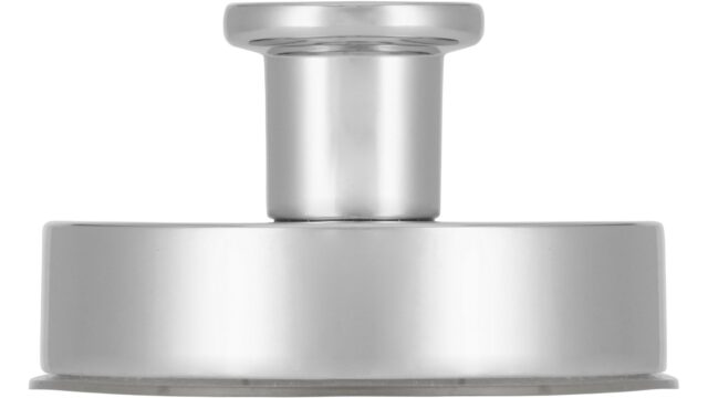 Haken Gottmadingen Druckguss - Kunststoff chrom glänzend - 50 mm lang  vor weißem Hintergrund