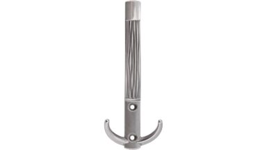 Haken Kernen Druckguss altsilberfarbig - 148 mm lang  vor weißem Hintergrund