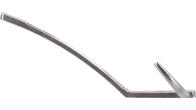 Haken Kernen Druckguss altsilberfarbig - 148 mm lang  vor weißem Hintergrund