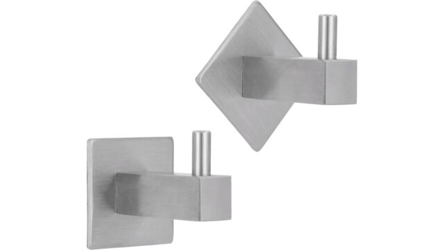 Haken Penzberg Edelstahl fein geschliffen - 42 mm lang vor weißem Hintergrund