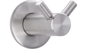 Haken Pocking Edelstahl fein geschliffen - 35 mm lang  vor weißem Hintergrund