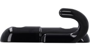 Haken Römerberg Druckguss schwarz pulverbeschichtet - 60 mm lang  vor weißem Hintergrund