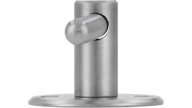 Haken Taucha Edelstahl fein geschliffen - 42 mm lang  vor weißem Hintergrund