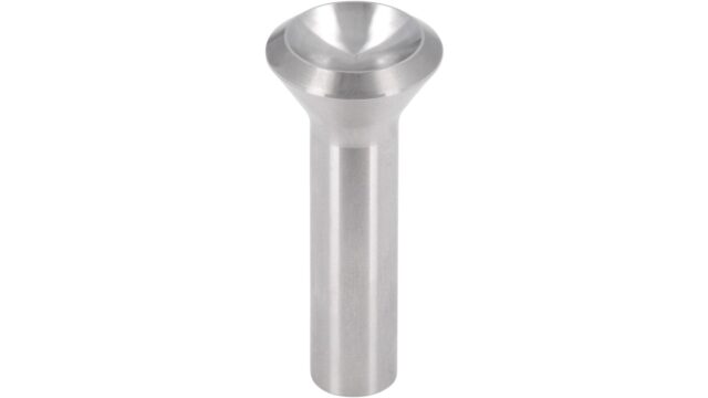 Haken Zwiesel Edelstahl fein geschliffen - 20 mm lang  vor weißem Hintergrund