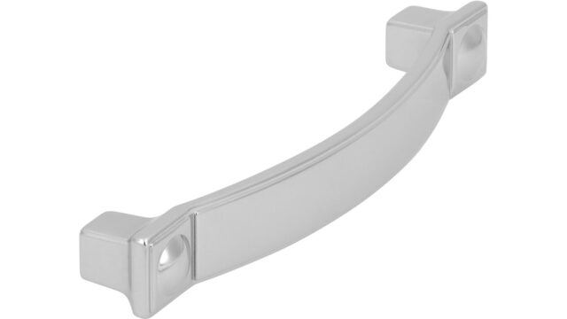Griff Bad-Friedrichshall Druckguss chrom glänzend - 110 mm lang  vor weißem Hintergrund