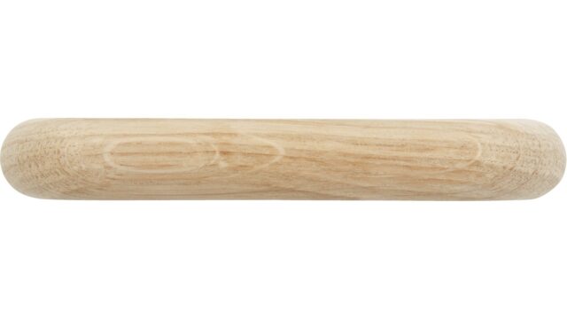 Griff Bad-Lauterberg Holz eiche roh - 112 mm lang  vor weißem Hintergrund