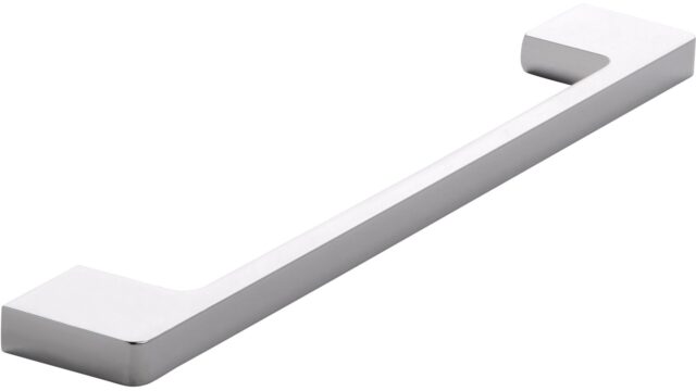 Griff Bad-Reichenhall Druckguss chrom glänzend - 204 mm lang  vor weißem Hintergrund