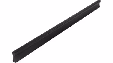 Griff Bad-Segeberg Druckguss schwarz matt pulverbeschichtet - 340 mm lang  vor weißem Hintergrund