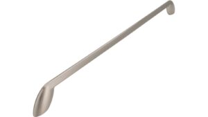 Griff Birkenau Druckguss vernickelt feingeschliffen - 352 mm lang  vor weißem Hintergrund