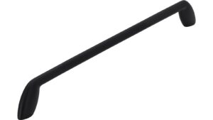 Griff Birkenau Druckguss schwarz matt pulverbeschichtet - 352 mm lang  vor weißem Hintergrund