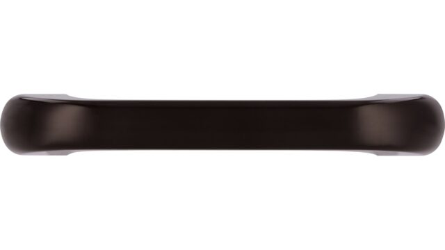 Griff Bissendorf Kunststoff schwarz-braun - 128 mm lang  vor weißem Hintergrund