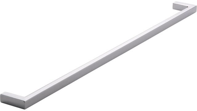 Griff Bruckmühl Druckguss chrom glänzend - 328 mm lang  vor weißem Hintergrund
