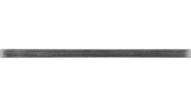 Griff Bruckmühl Druckguss eisenfarbig gebürstet matt - 168 mm lang  vor weißem Hintergrund