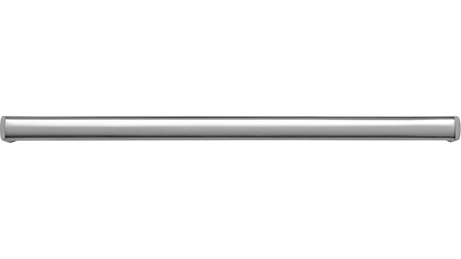 Griff Dieburg Druckguss chrom glänzend - 168 mm lang  vor weißem Hintergrund