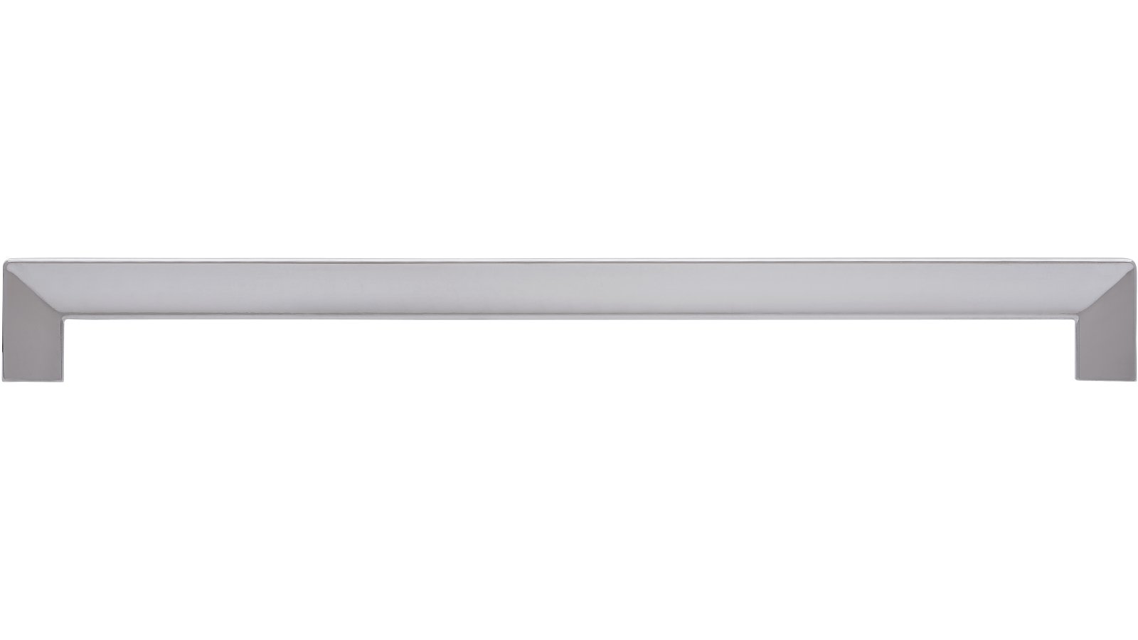 Moebelgriff-Dieburg-chrom-Zinkdruckguss-laenge-328-739394-stehend Griff Dieburg Druckguss chrom glänzend - 328 mm lang vor weißem Hintergrund