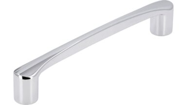 Griff Emsdetten Druckguss chrom glänzend - 215 mm lang  vor weißem Hintergrund