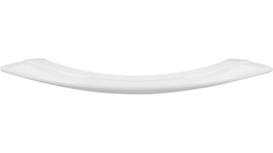 Griff Flensburg Kunststoff weiß - 134 mm lang  vor weißem Hintergrund