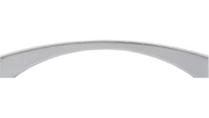 Griff Gehrden Druckguss chrom glänzend - 173 mm lang  vor weißem Hintergrund