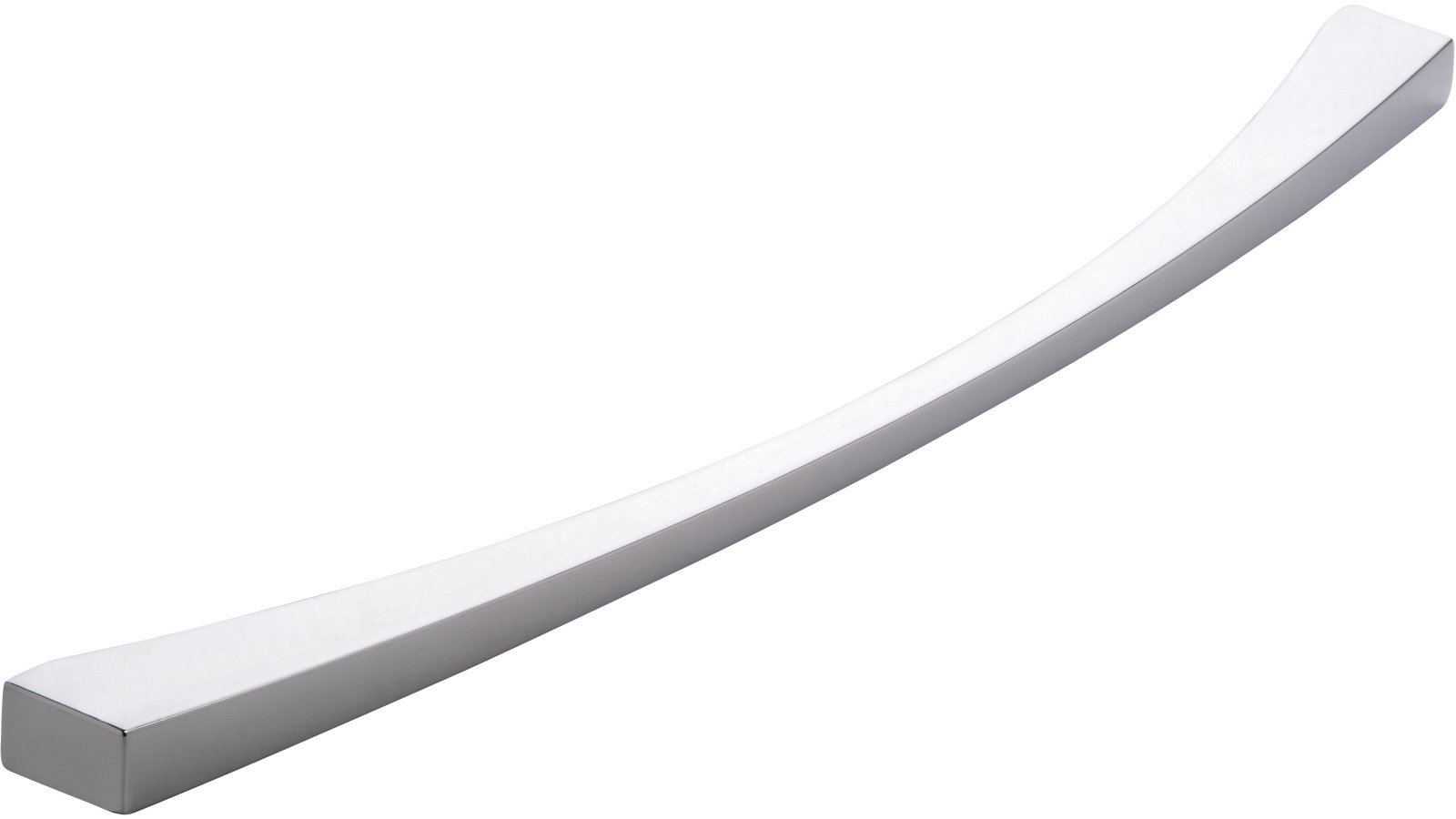 Griff Gehrden Druckguss chrom glänzend - 333 mm lang  vor weißem Hintergrund