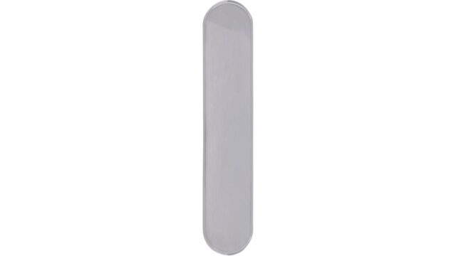 Griff Geseke Druckguss chrom glänzend - 40 mm lang  vor weißem Hintergrund