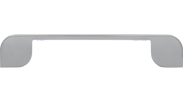 Griff Herrsching Druckguss chrom glänzend - 168 mm lang  vor weißem Hintergrund