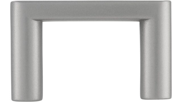 Griff Heusweiler Druckguss alufarbig pulverbeschichtet - 40 mm lang  vor weißem Hintergrund