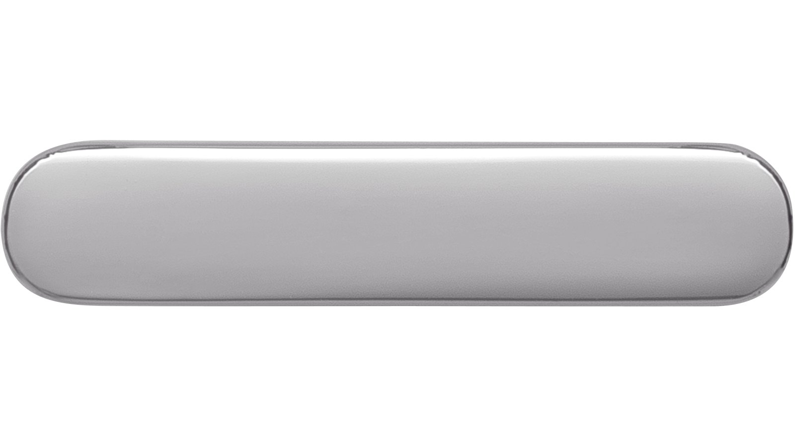 Griff Heusweiler Druckguss chrom glänzend - 40 mm lang  vor weißem Hintergrund