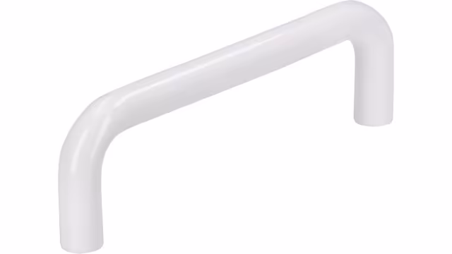 Griff Hösbach Kunststoff weiß 2 stück - 106 mm lang  vor weißem Hintergrund