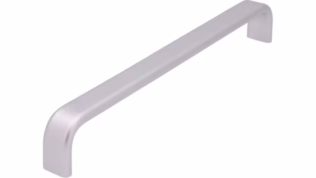 Griff Kelkheim Aluminium - natur matt - 264 mm lang  vor weißem Hintergrund