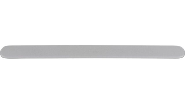 Griff Kierspe Druckguss alufarbig pulverbeschichtet - 138 mm lang  vor weißem Hintergrund