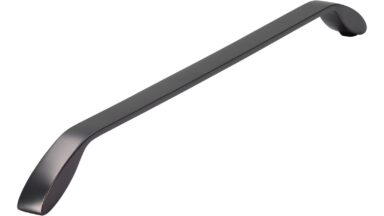 Griff Lauterbach Druckguss anthrazit matt - 337 mm lang vor weißem Hintergrund