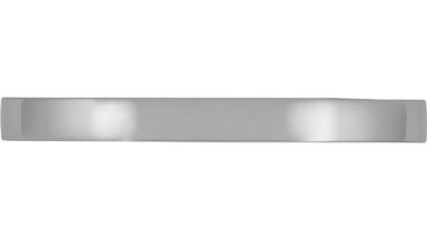 Griff Lauterbach Druckguss chrom glänzend - 145 mm lang  vor weißem Hintergrund