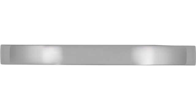 Griff Lauterbach Druckguss chrom glänzend - 145 mm lang  vor weißem Hintergrund